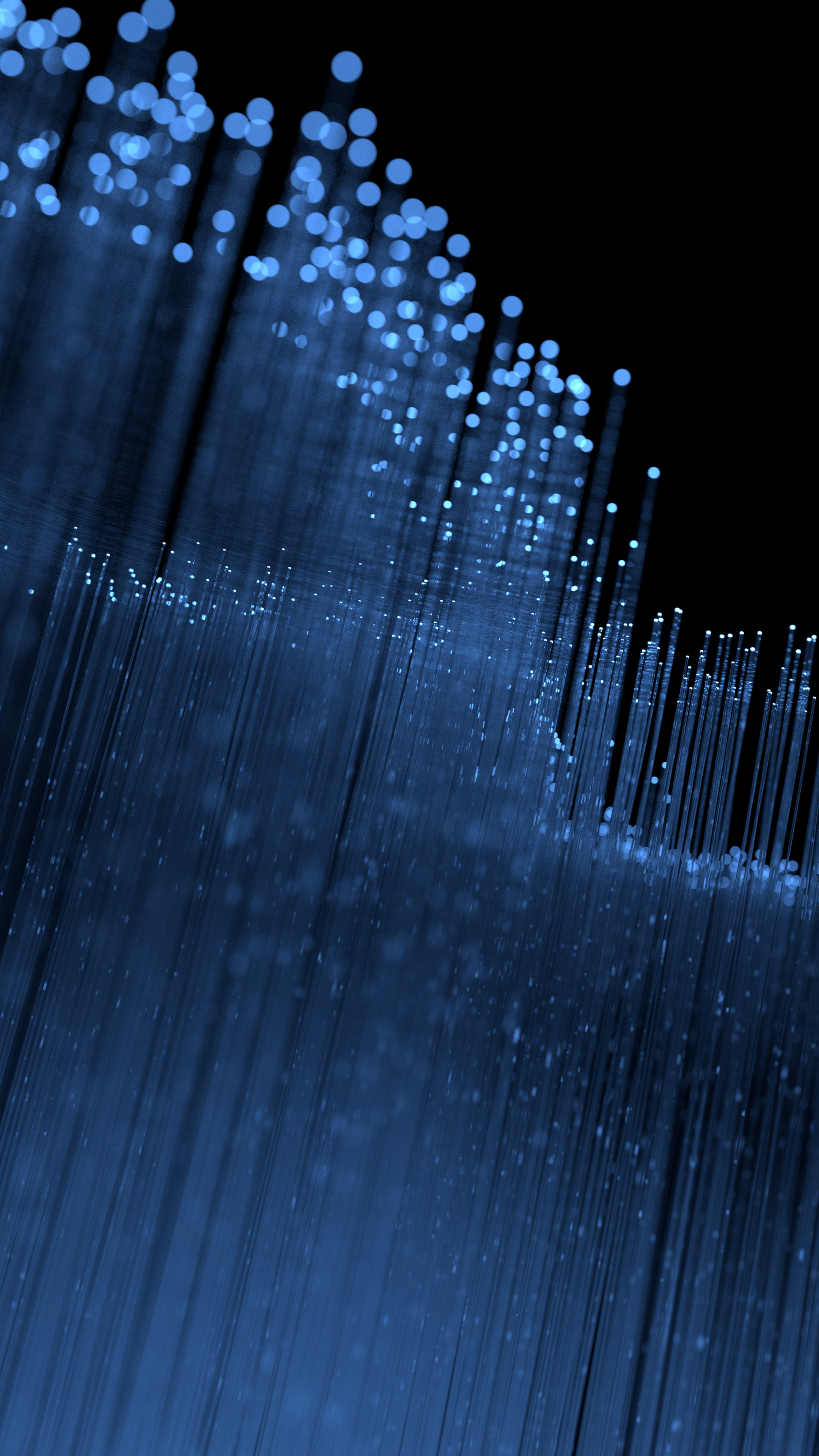 Blue Particles Fedora 28 Stock 4K Ultra HD Mobile Wallpaper