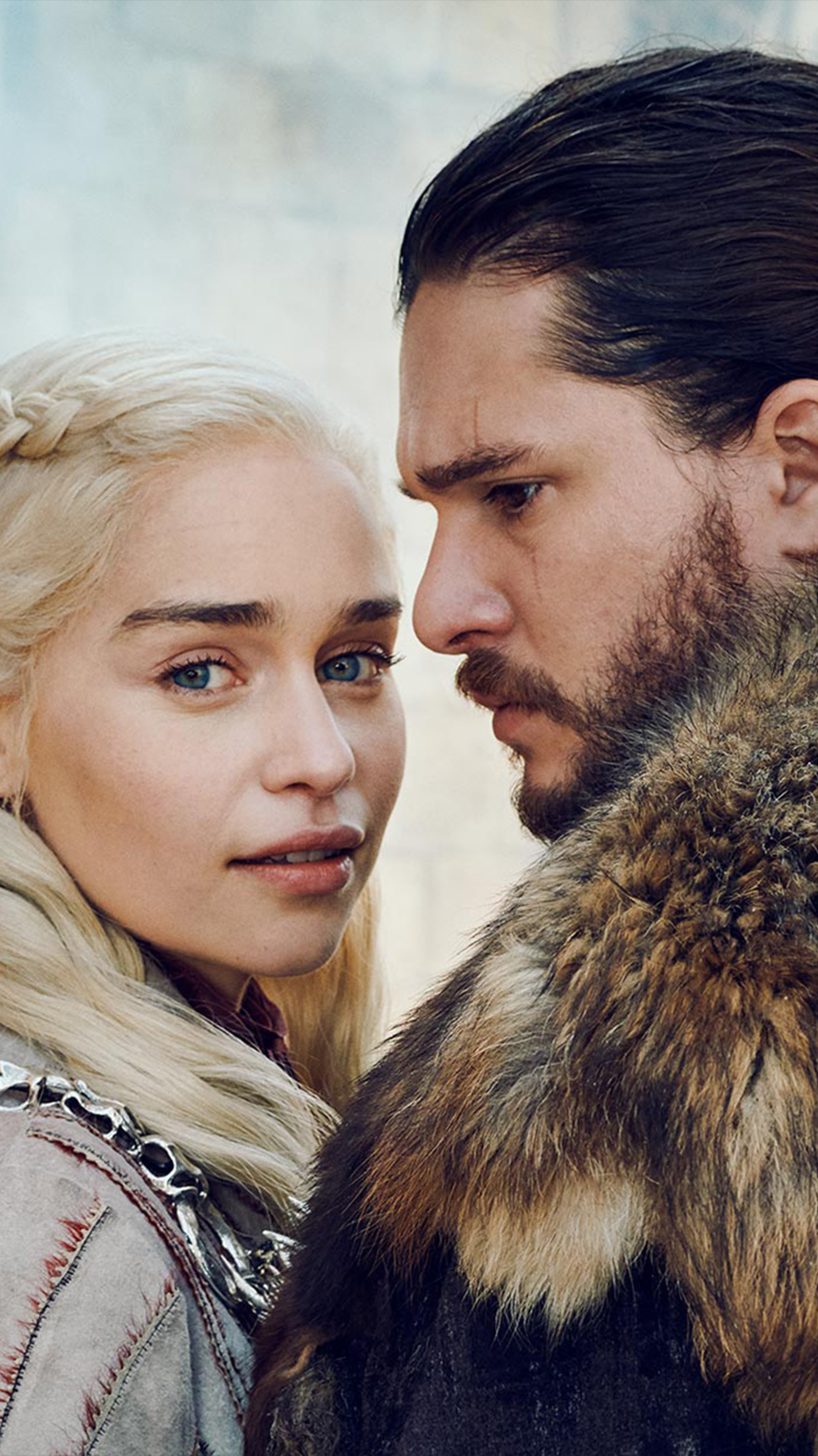 Daenerys Targaryen & Jon Snow Game of Thrones S8 4K Ultra HD Mobile  Wallpaper