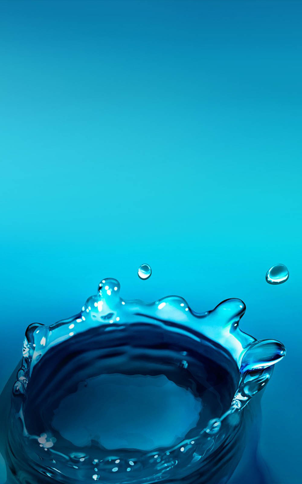 Blue Water Splash - Download Free HD Mobile Wallpapers