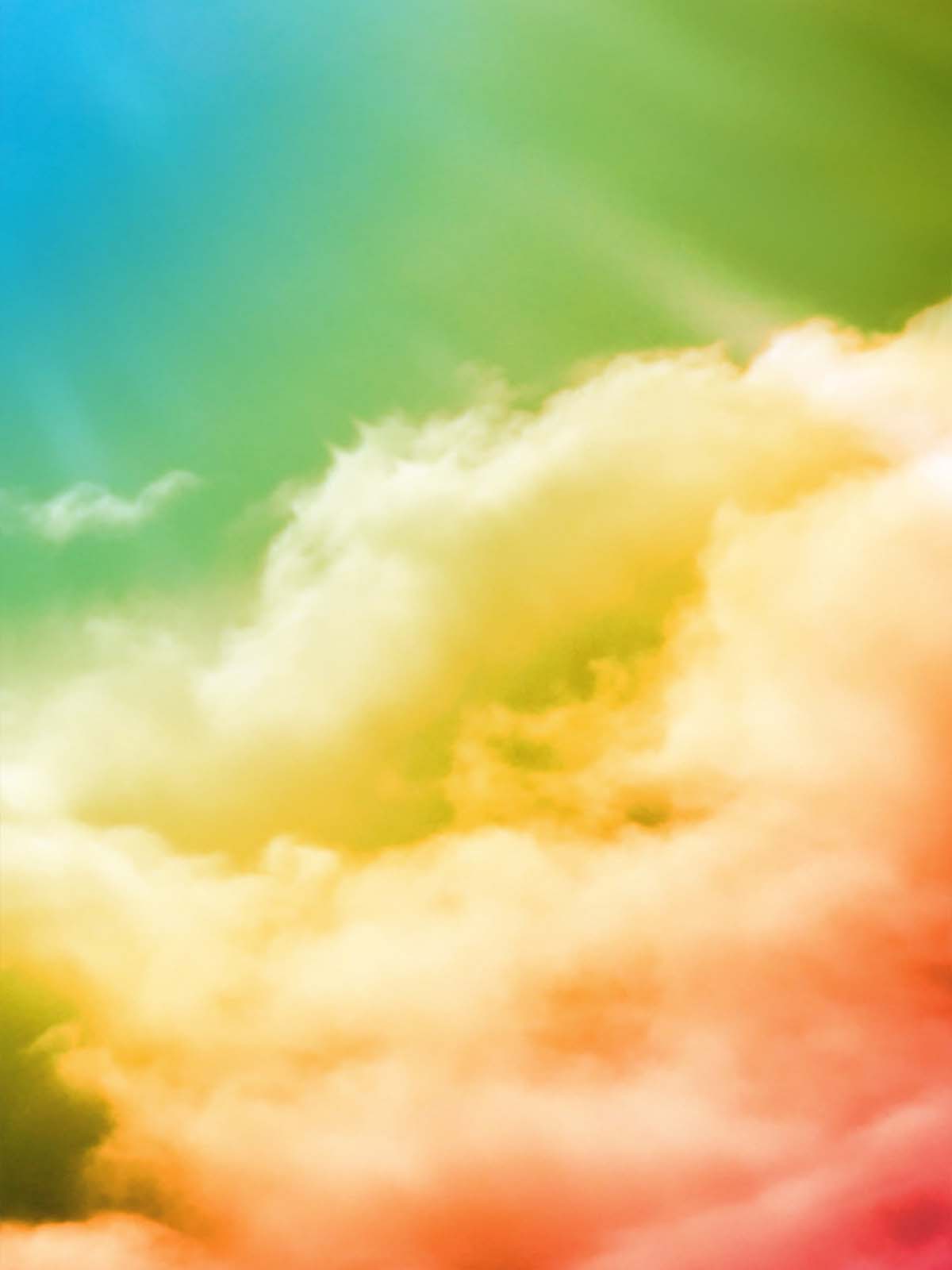 Colorful Rainbow Clouds 4K Ultra HD Mobile Wallpaper