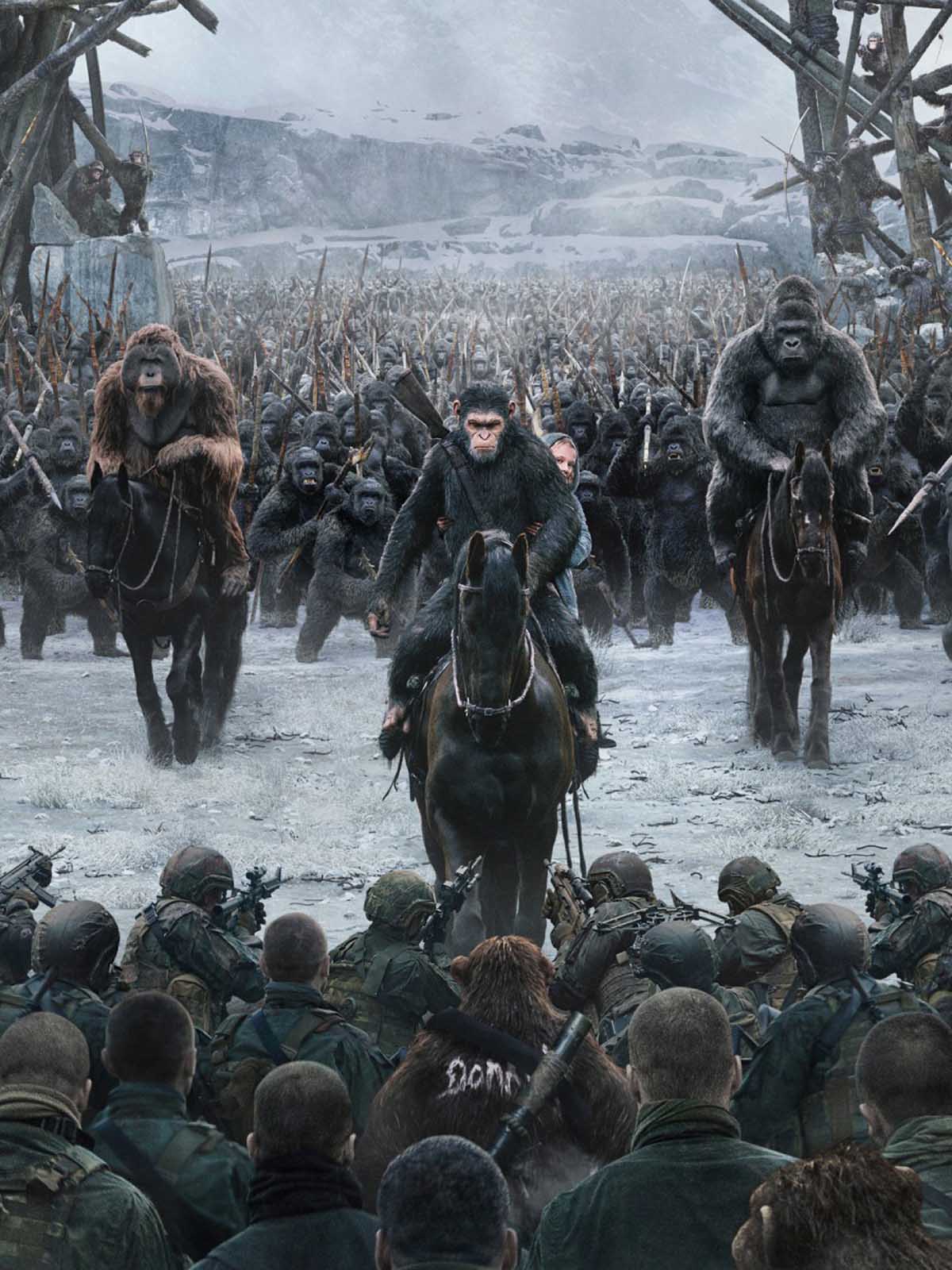 War For The Planet Of The Apes 2017 Movie 4K Ultra HD Mobile Wallpaper