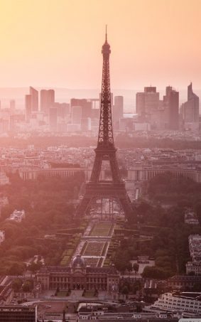 Morning View of Eiffel Tower