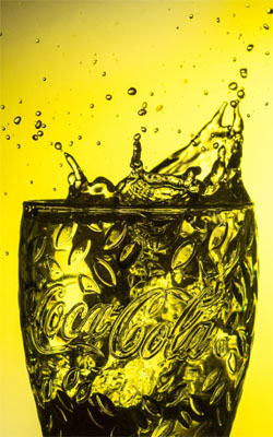 Coca Cola Drink Yellow Mobile Wallpaper Preview