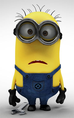 Confused Minion Mobile Wallpaper Preview