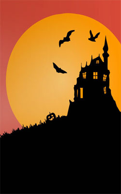 Halloween Castle Mobile Wallpaper Preview