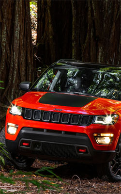 Jeep Red Compass Trailhawk Mobile Wallpaper Preview