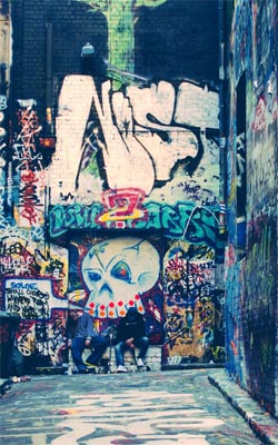 Street Graffiti Mobile Wallpaper Preview