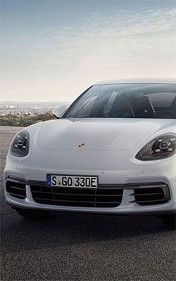 White Porsche Panamera 4e Hybrid Mobile Wallpaper Preview