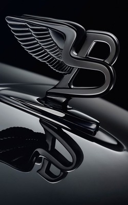 Bentley Shinning Black Logo Mobile Wallpaper Preview