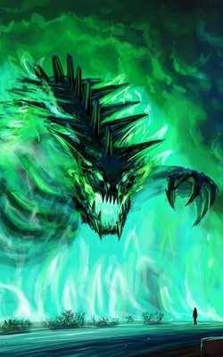 Green Monster Art Mobile Wallpaper Preview