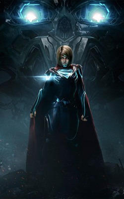 Injustice 2 Supergirl Mobile Wallpaper Preview