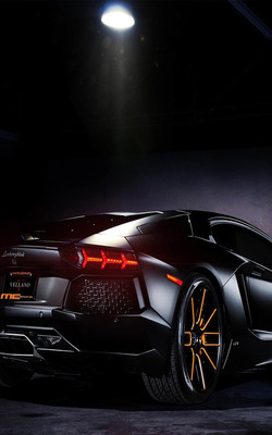 Lamborghini Black Shine Mobile Wallpaper Preview