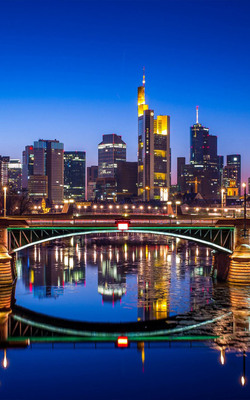 Night Frankfurt Germany Mobile Wallpaper Preview