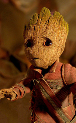 Baby Groot - Guardians Off The Galaxy Vol 2 HD Mobile Wallpaper Preview