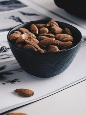 Bowl of Almonds Nuts HD Mobile Wallpaper Preview