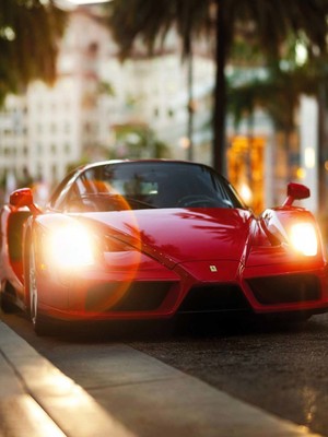 Enzo Red Ferrari HD Mobile Wallpaper Preview