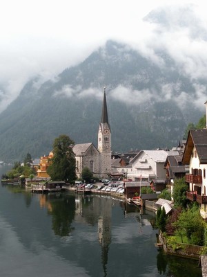 Morning View Of Hallstatt Austria HD Mobile Wallpaper Preview