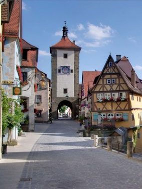 Street View of Rothenburg Germany HD Mobile Wallpaper Preview