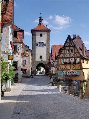 Street View of Rothenburg Germany 4K Ultra HD Mobile Wallpaper