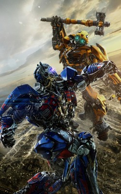 Bumblebee Vs Optimus Prime In Transformers The Last Knight HD Mobile Wallpaper Preview