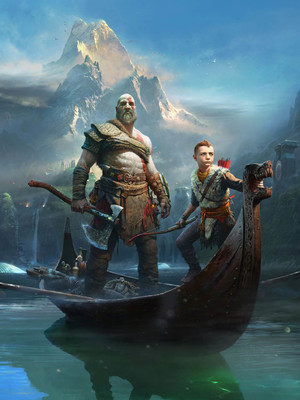 God of War Kratos And Atreus HD Mobile Wallpaper Preview