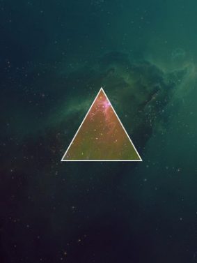 Space Triangle HD Mobile Wallpaper Preview