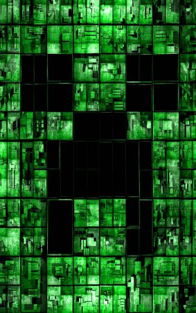 Minecraft Green HD Mobile Wallpaper