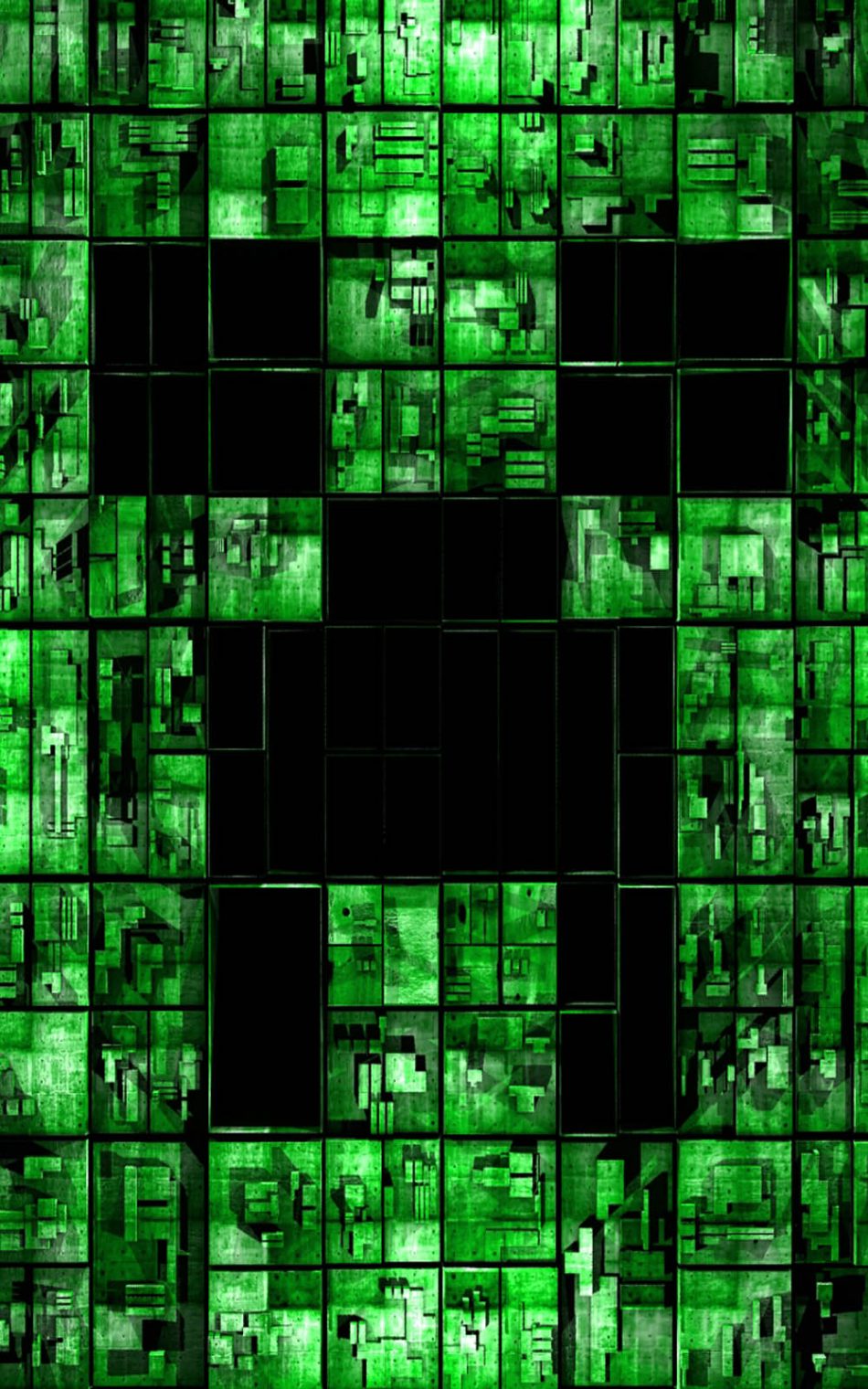 Minecraft Green 4K Ultra HD Mobile Wallpaper