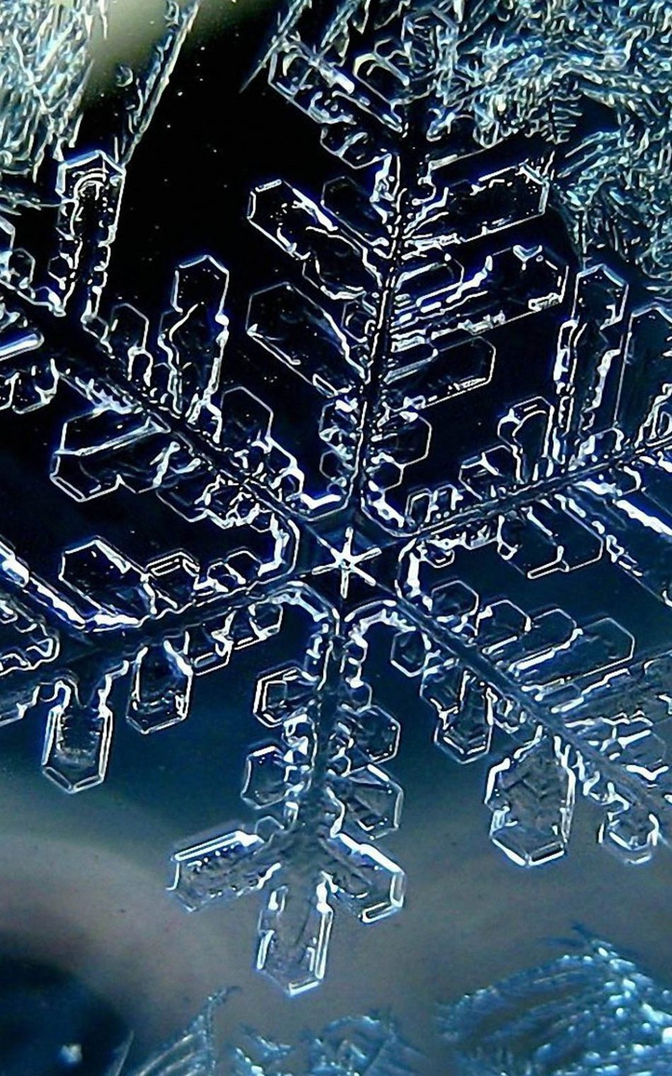 Winter Snowflake HD Mobile Wallpaper
