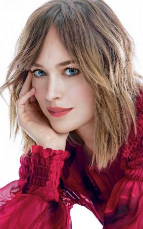 Dakota Johnson In Beautiful Red Dress HD Mobile Wallpaper