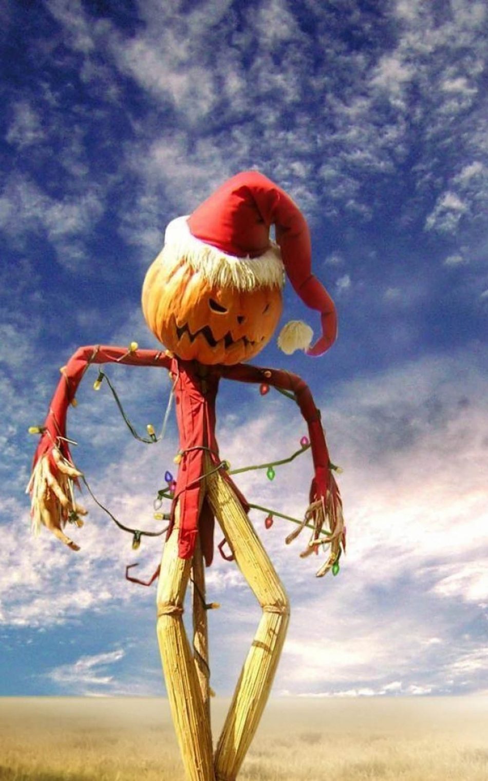 Halloween Holiday Scarecrow HD Mobile Wallpaper