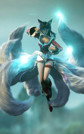 Ahri League of Legends HD Mobile Wallpaper