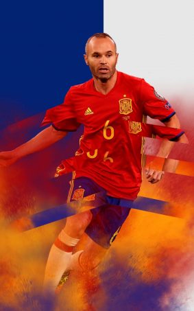 Andres Iniesta FC Barcelona 2017 HD Mobile Wallpaper