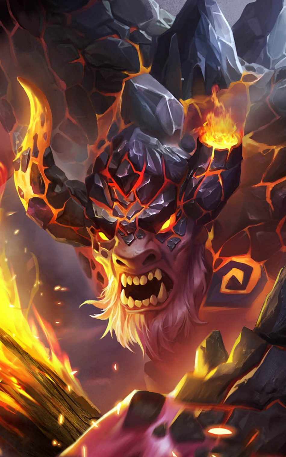 Bursting Yama Minotaur Mobile Legends HD Mobile Wallpaper