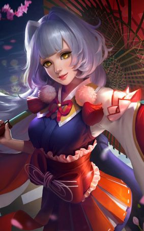 Cherry Witch Kagura Mobile Legends HD Mobile Wallpaper