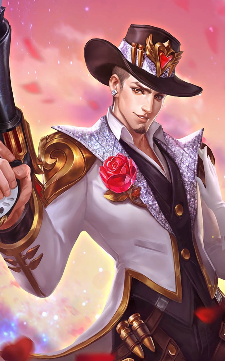 Guns and Roses Clint Mobile Legends HD Mobile Wallpaper 950x1520