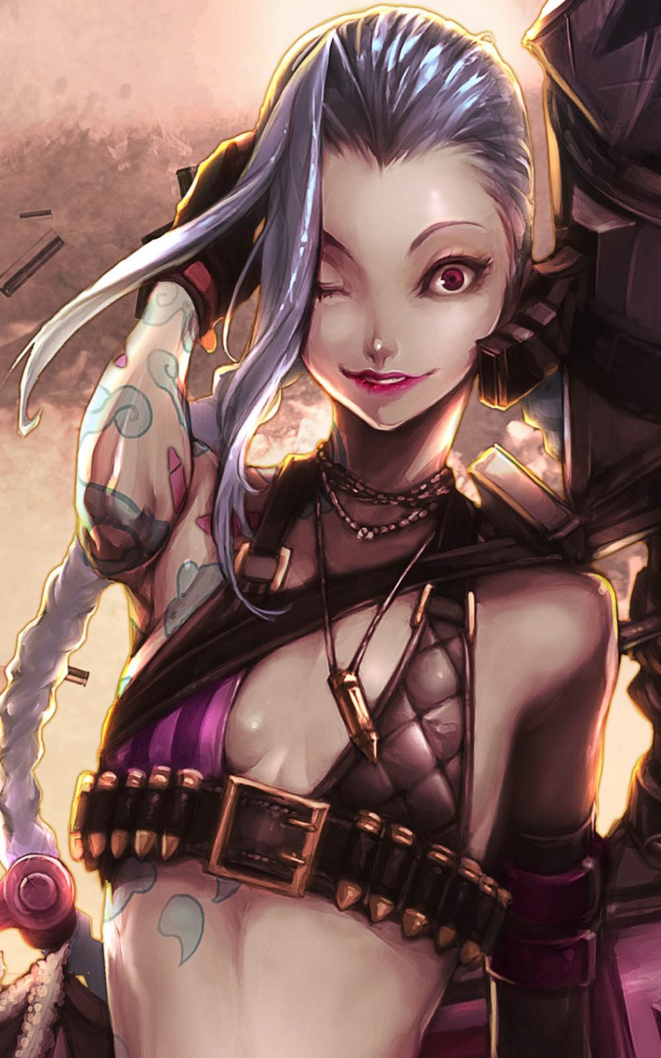 Jinx League of Legends HD Mobile Wallpaper