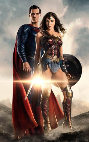 Superman And Wonder Woman In Justice League HD Mobile Wallpaper