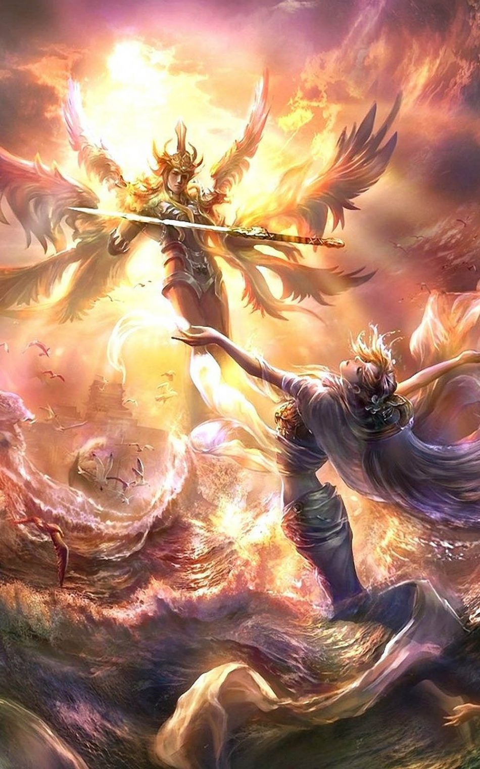Angel Warrior Game HD Mobile Wallpaper