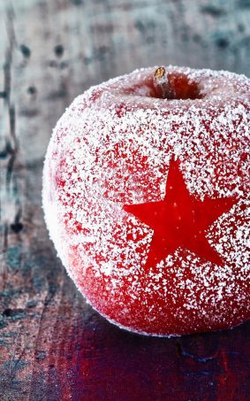 Christmas Frozen Apple HD Mobile Wallpaper