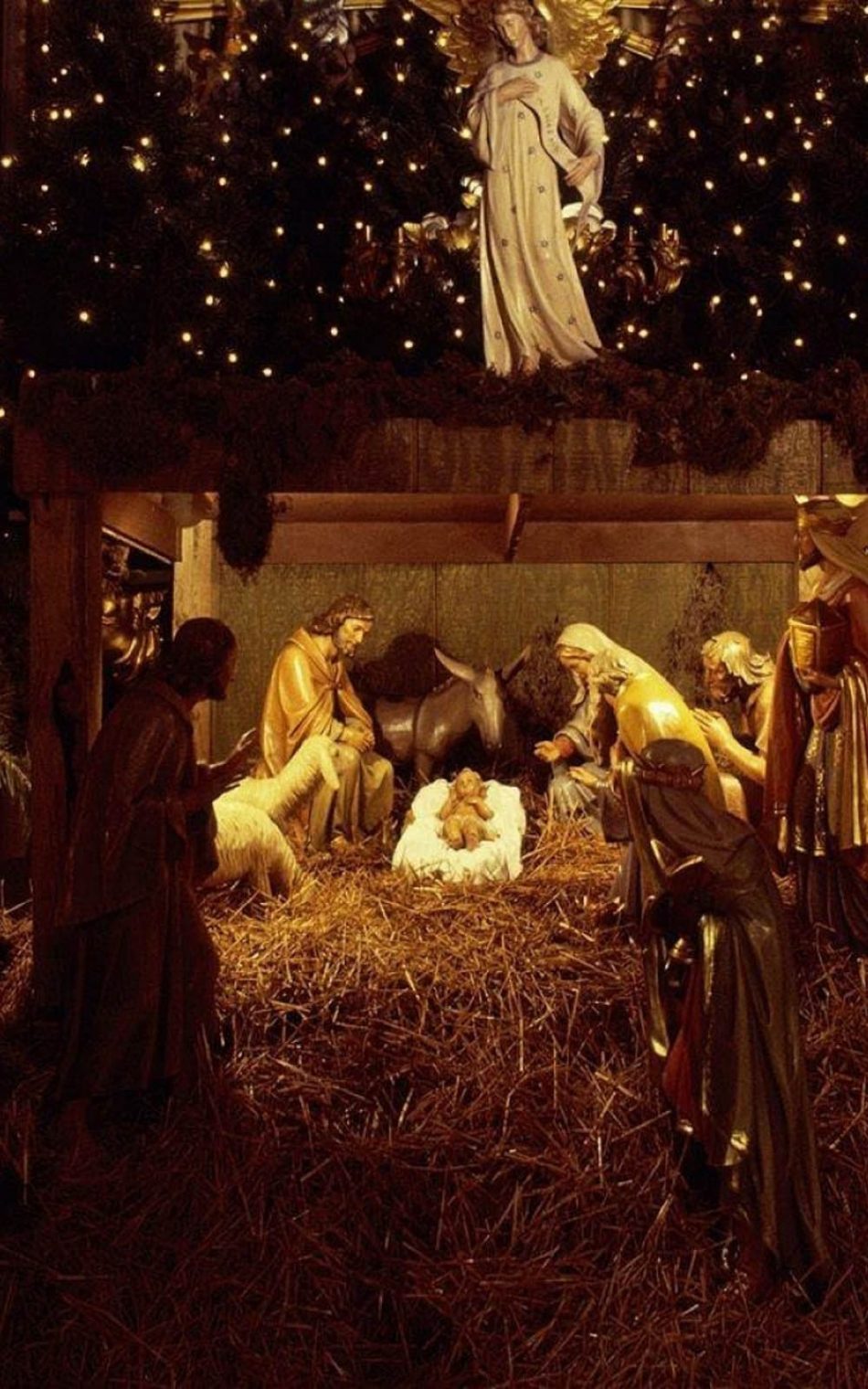 Christmas Jesus Nursery Decorations HD Mobile Wallpaper