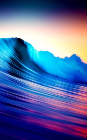 Colorful Ocean Wave HD Mobile Wallpaper