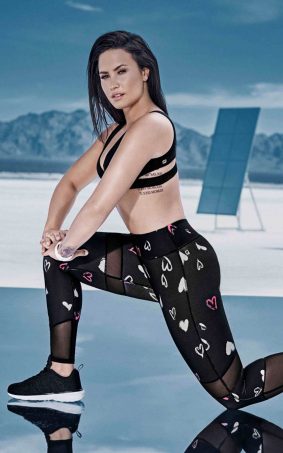 Demi Lovato Workout Outdoor Photoshoot HD Mobile Wallpaper
