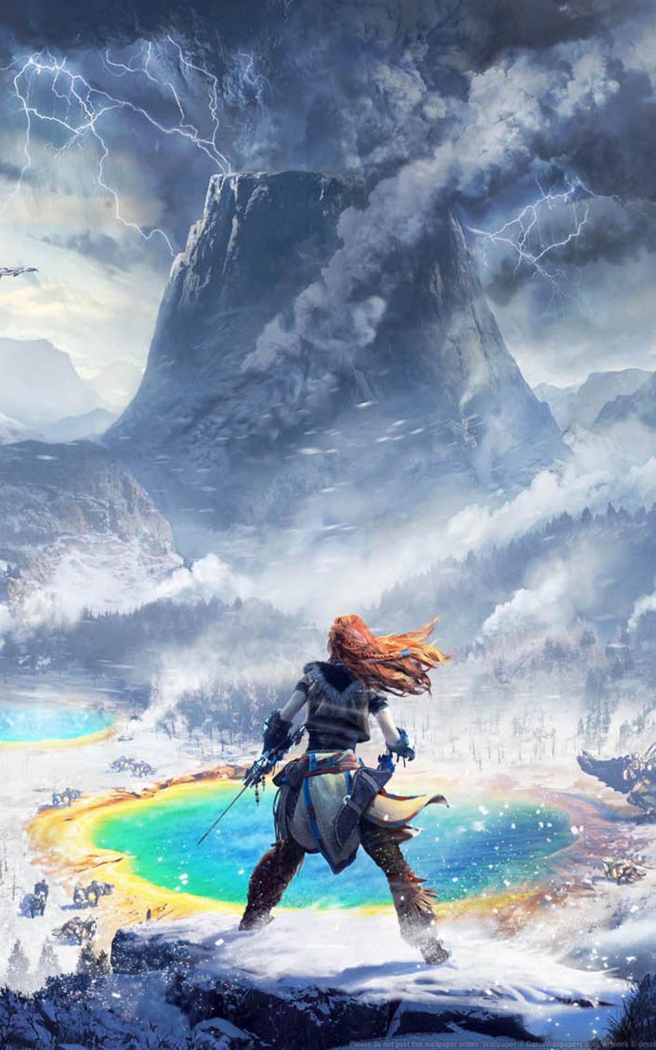 Horizon Zero Dawn - The Frozen Wilds HD Mobile Wallpaper