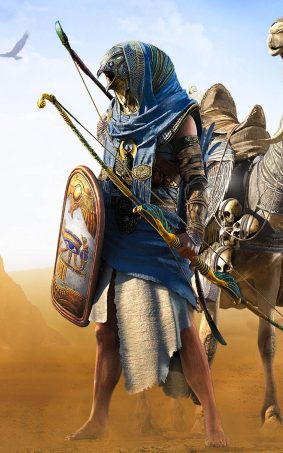 Horus In Assassins Creed Origins HD Mobile Wallpaper