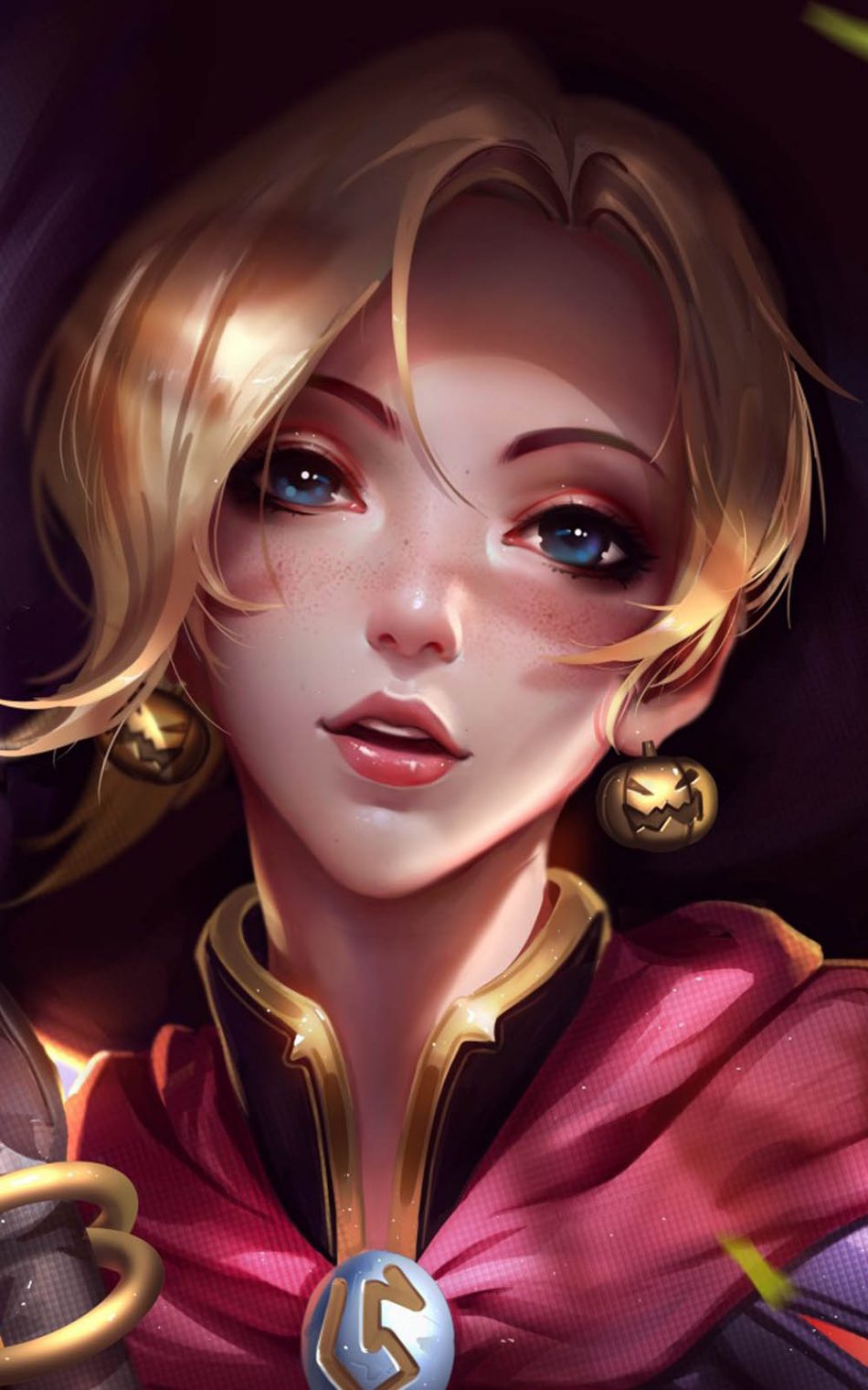 Mercy Overwatch Artwork HD Mobile Wallpaper