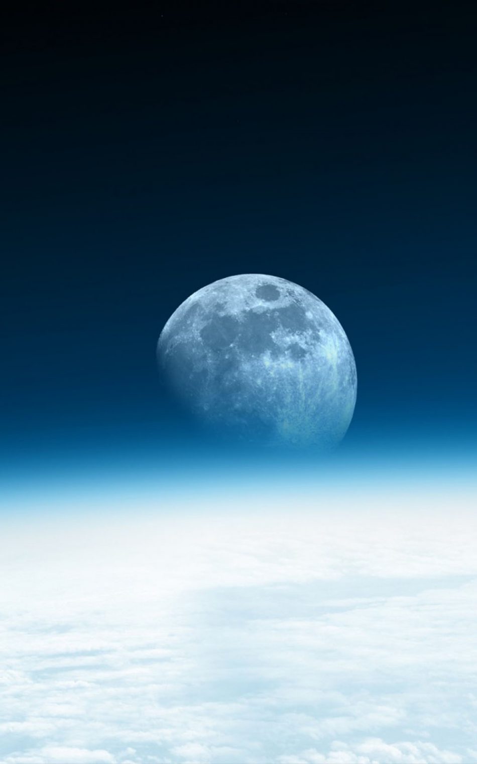 Moon Horizon Blue Space 4K Ultra HD Mobile Wallpaper Moon Horizon Blue Space 4K Ultra HD Mobile Wallpaper