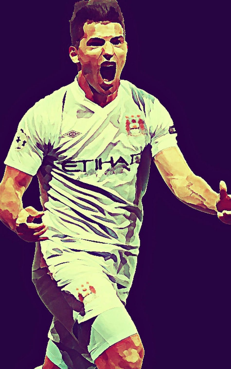 Sergio Aguero Fan Art HD Mobile Wallpaper