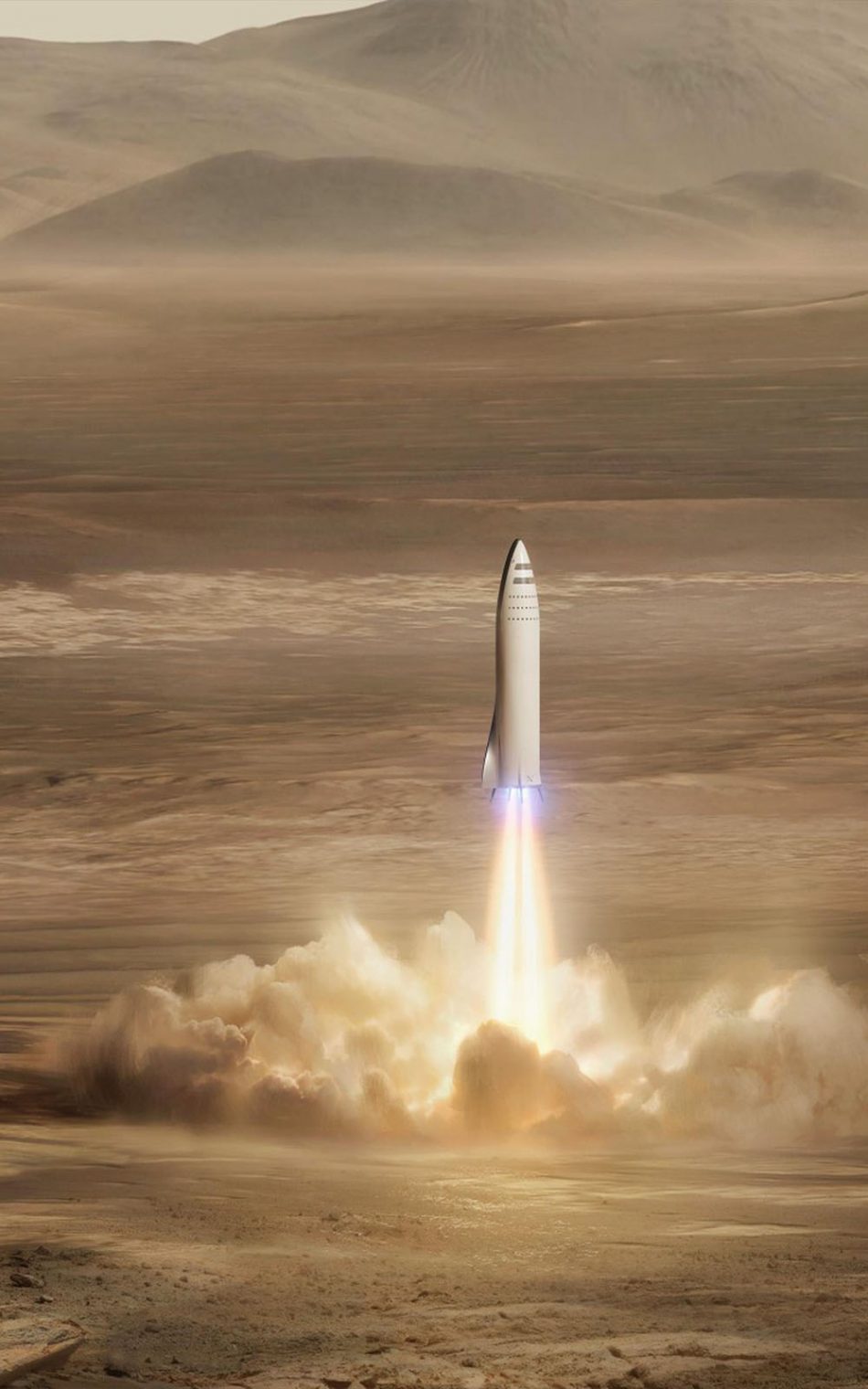 SpaceX Mars Mission HD Mobile Wallpaper