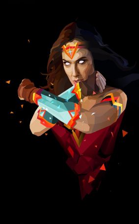 Wonder Woman Minimal HD Mobile Wallpaper